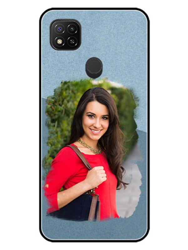 Custom Redmi 9 Custom Glass Mobile Case  - Grunge Line Art Design