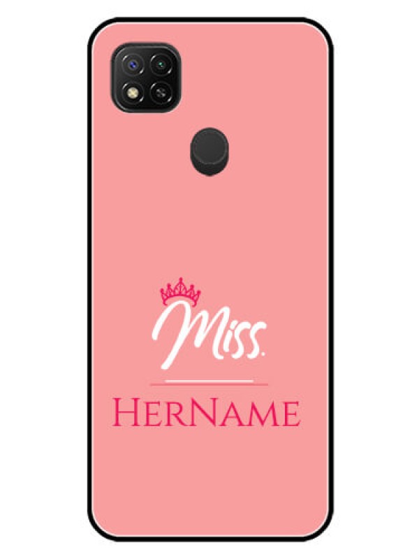 Custom Redmi 9 Custom Glass Phone Case Mrs with Name