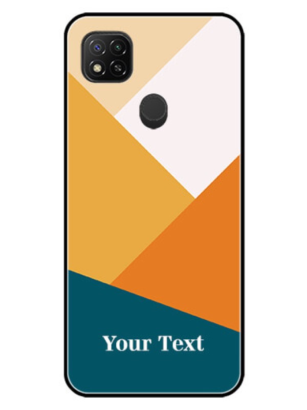 Custom Xiaomi Redmi 9 Personalized Glass Phone Case - Stacked Multi-colour Design