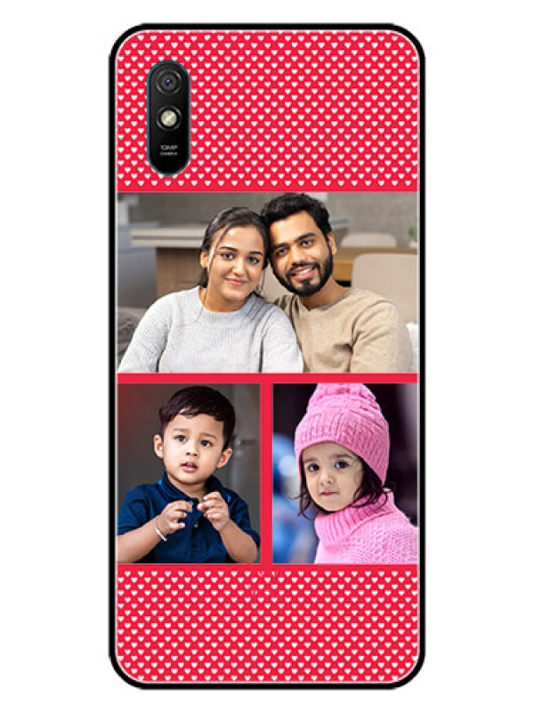 Custom Redmi 9A Sport Personalized Glass Phone Case  - Bulk Pic Upload Design