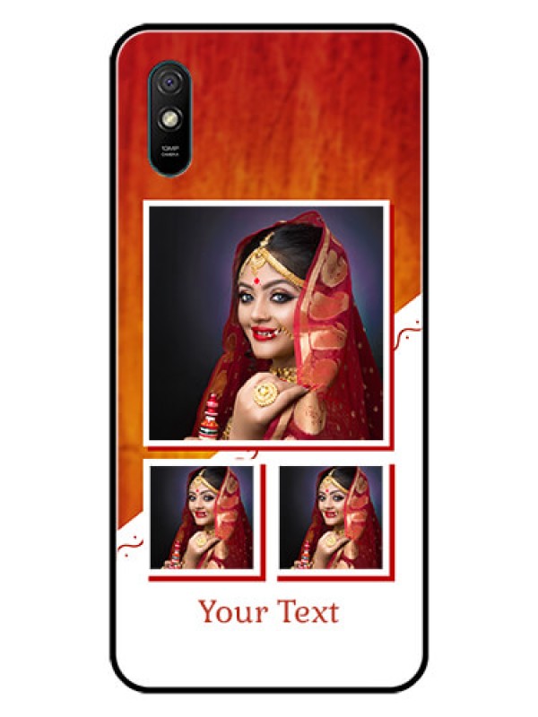 Custom Redmi 9A Sport Custom Glass Phone Case  - Wedding Memories Design