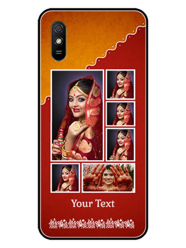 Custom Redmi 9A Sport Personalized Glass Phone Case  - Wedding Pic Upload Design