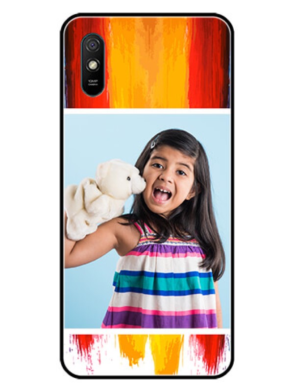 Custom Redmi 9A Sport Personalized Glass Phone Case  - Multi Color Design