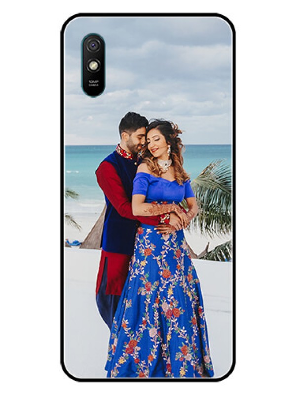 Custom Redmi 9A Sport Photo Printing on Glass Case  - Upload Full Picture Design