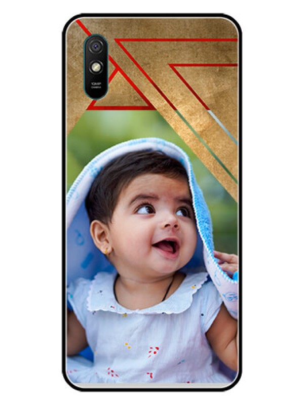 Custom Redmi 9A Sport Personalized Glass Phone Case  - Gradient Abstract Texture Design