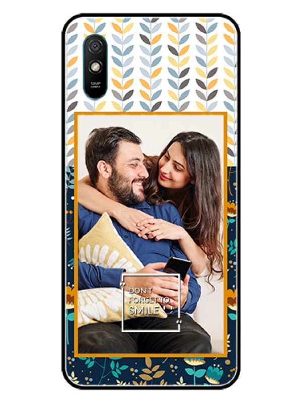 Custom Redmi 9A Sport Custom Glass Mobile Case  - Pattern Design