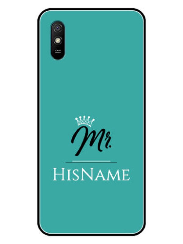 Custom Redmi 9A Sport Custom Glass Phone Case Mr with Name