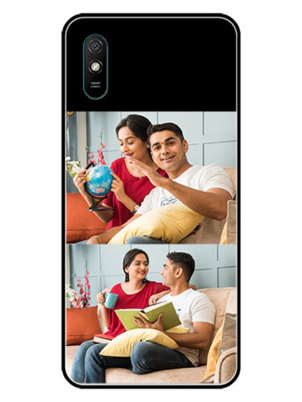 Custom Redmi 9A Sport 2 Images on Glass Phone Cover