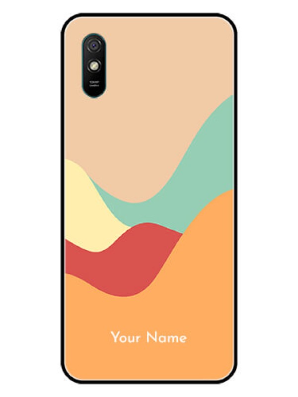Custom Xiaomi Redmi 9A Sport Personalized Glass Phone Case - Ocean Waves Multi-colour Design