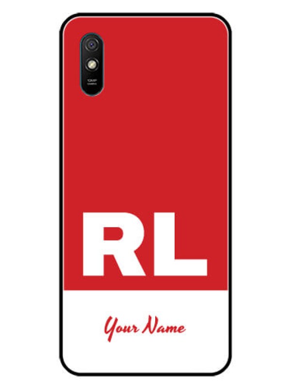 Custom Xiaomi Redmi 9A Sport Personalized Glass Phone Case - dual tone custom text Design
