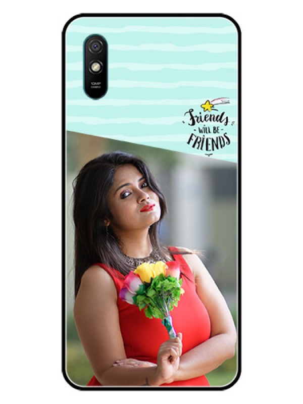 Custom Redmi 9A Custom Glass Phone Case  - Friends Picture Icon Design