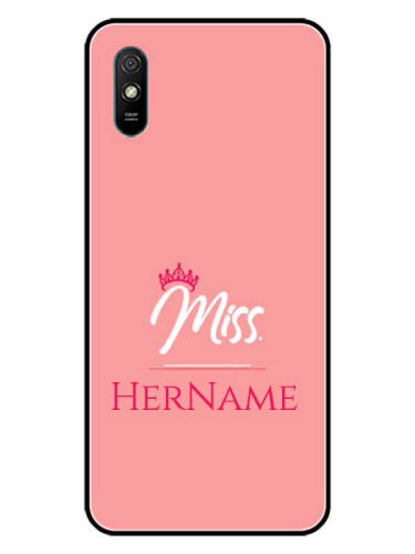 Custom Redmi 9A Custom Glass Phone Case Mrs with Name