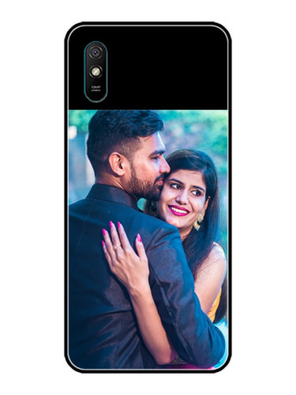 Custom Redmi9A Custom Glass Phone Case - Upload Full Picture With Custom Color Design