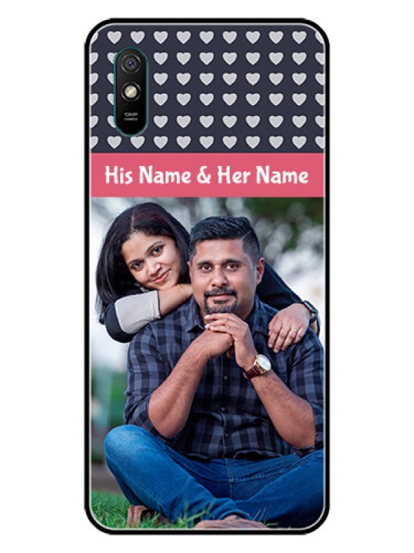 Custom Redmi 9i Sport Custom Glass Mobile Case  - Love Symbols Design