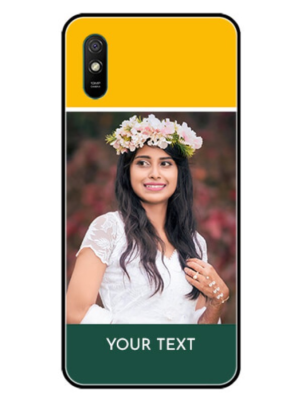Custom Redmi 9i Sport Photo Printing on Glass Case  - Love You Design