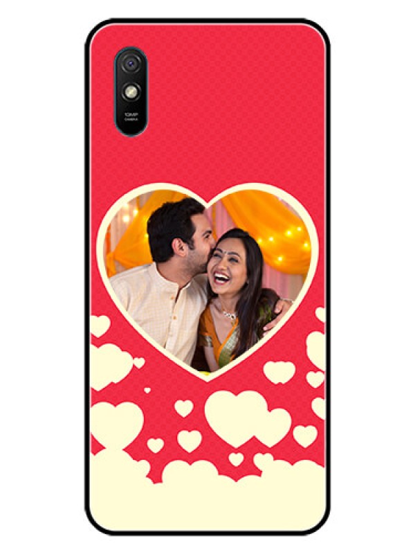 Custom Redmi 9i Sport Custom Glass Mobile Case  - Love Symbols Phone Cover Design