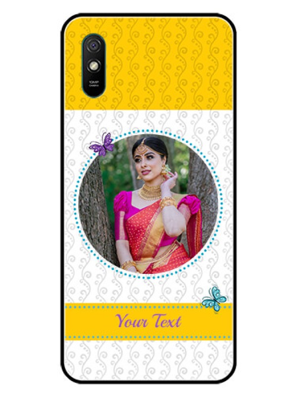 Custom Redmi 9i Sport Custom Glass Mobile Case  - Girls Premium Case Design