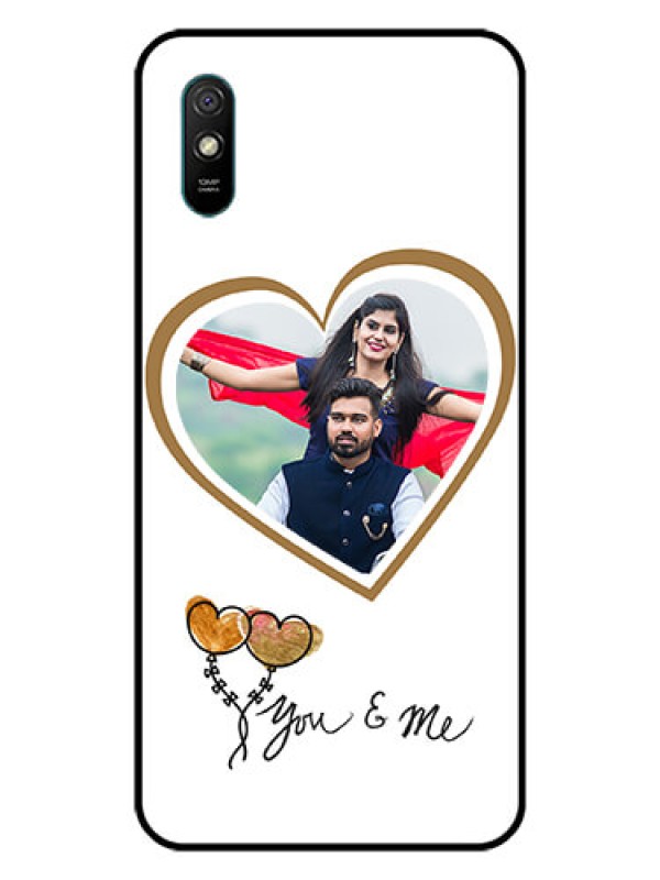 Custom Redmi 9i Sport Custom Glass Mobile Case  - You & Me Design