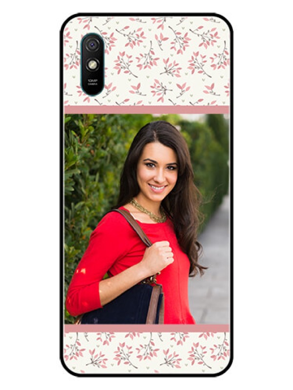Custom Redmi 9i Sport Custom Glass Phone Case  - Premium Floral Design