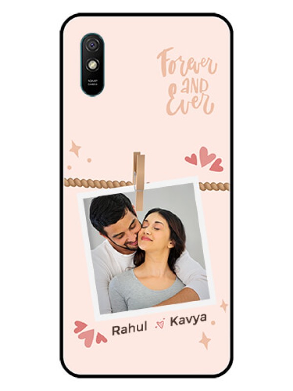 Custom Xiaomi Redmi 9I Sport Custom Glass Phone Case - Forever and ever love Design