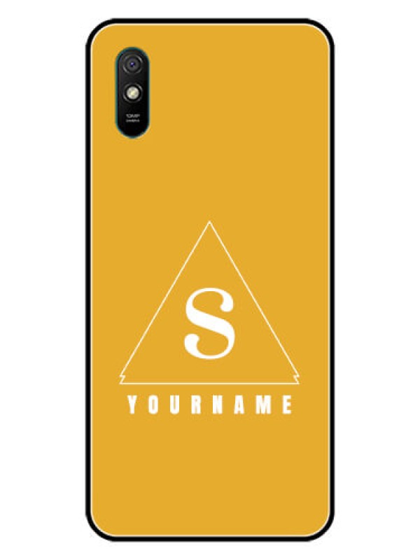 Custom Xiaomi Redmi 9I Sport Personalized Glass Phone Case - simple triangle Design
