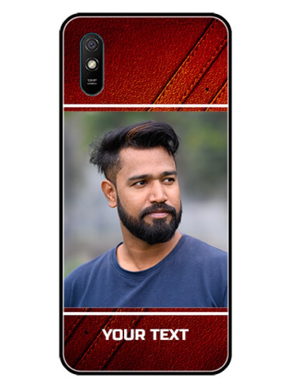 Custom Redmi 9i Personalized Glass Phone Case  - Leather Phone Case Design