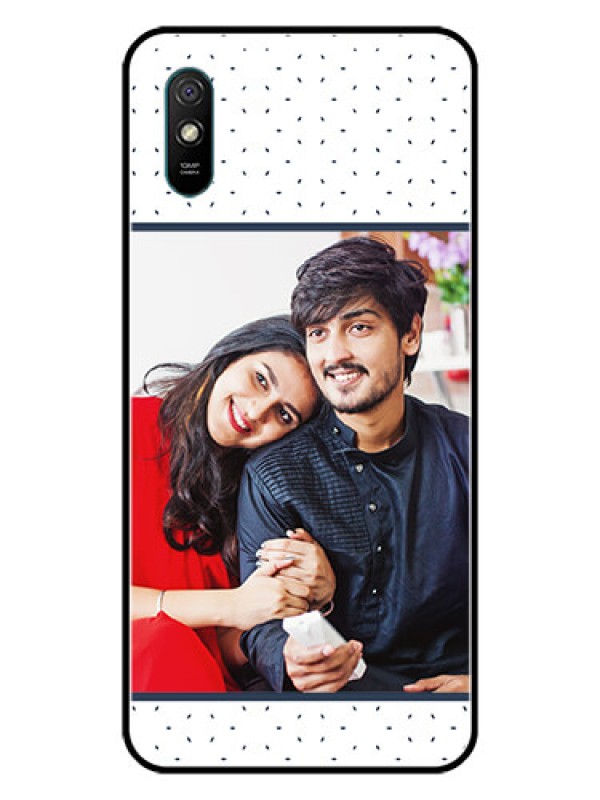 Custom Redmi 9i Personalized Glass Phone Case  - Premium Dot Design
