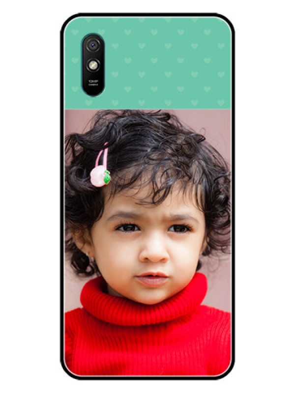 Custom Redmi 9i Custom Glass Phone Case  - Lovers Picture Design