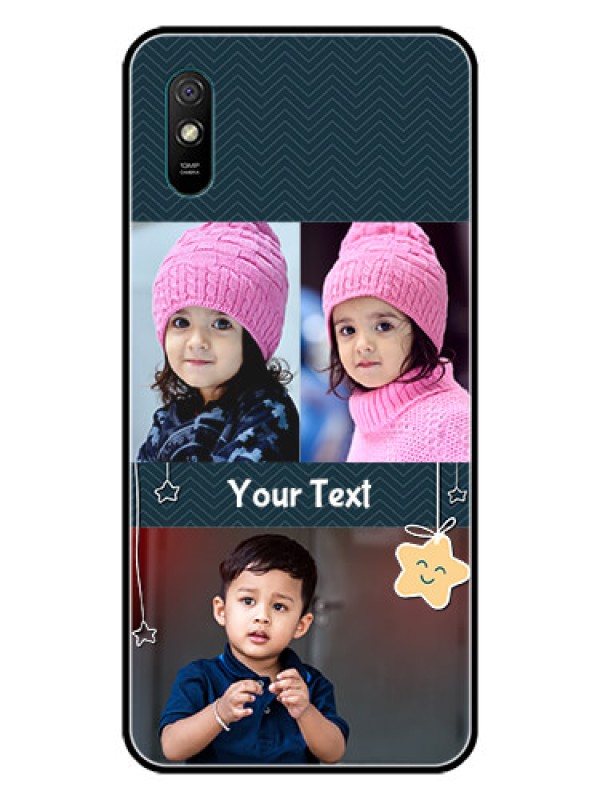 Custom Redmi 9i Custom Glass Mobile Case  - Hanging Stars Design