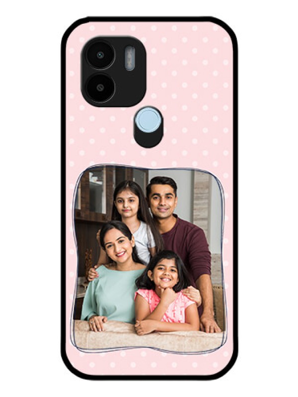 Custom Xiaomi Redmi A1 Plus Custom Glass Phone Case - Family with Dots Design