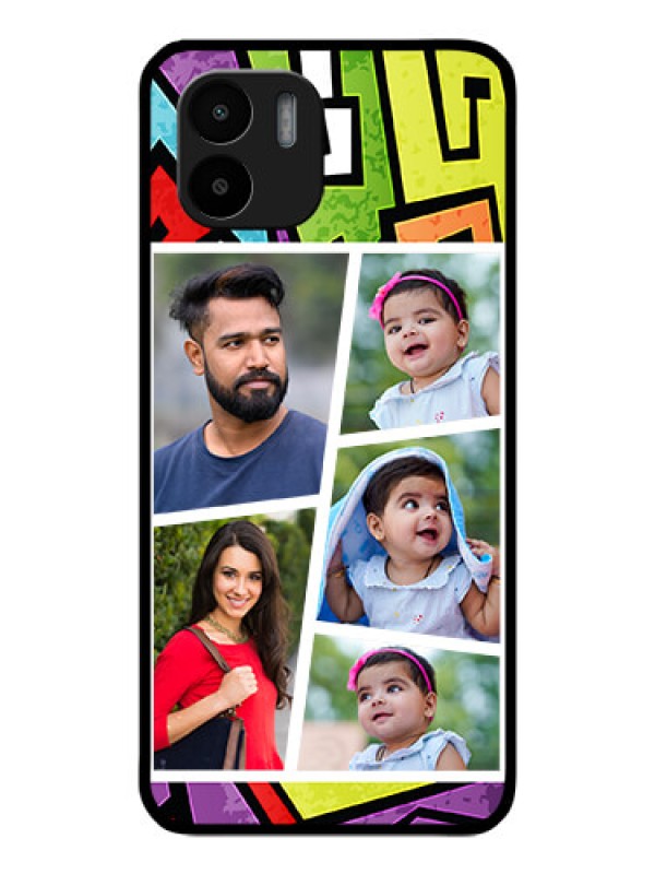 Custom Redmi A1 Custom Glass Phone Case - Graffiti pattern Design
