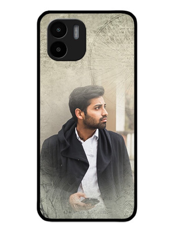 Custom Redmi A1 Custom Glass Phone Case - with vintage design