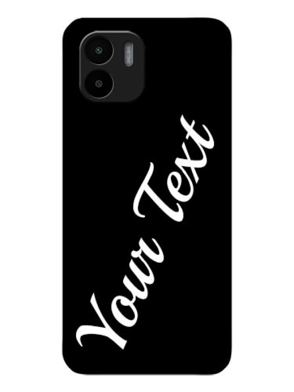 Custom Redmi A1 Custom Glass Mobile Cover with Your Name