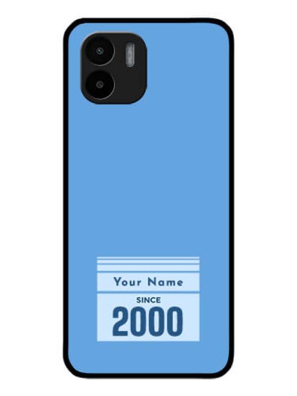 Custom Xiaomi Redmi A1 Custom Glass Mobile Case - Custom Year of birth Design