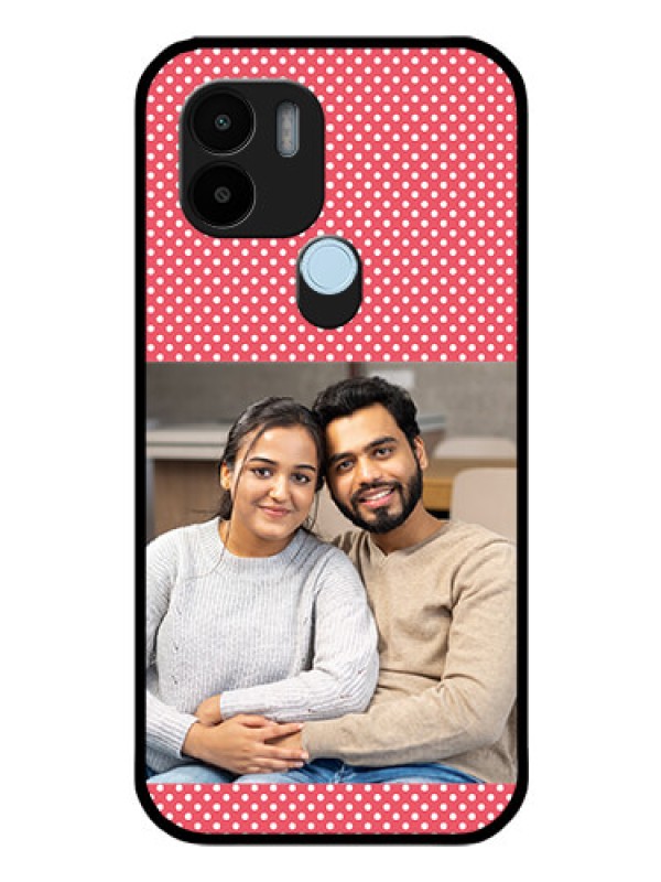 Custom Xiaomi Redmi A2 Plus Custom Glass Phone Case - White Dotted Design