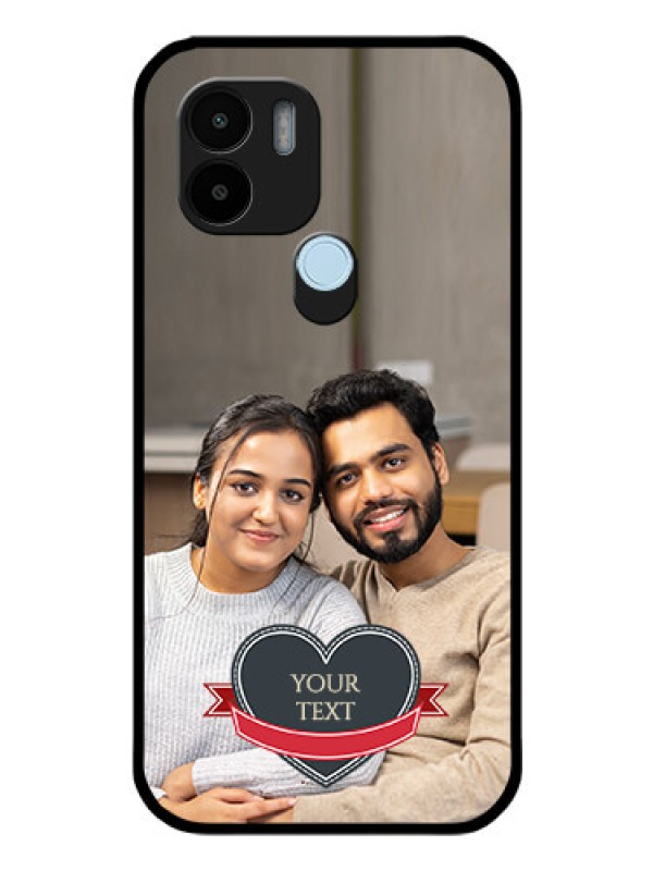 Custom Xiaomi Redmi A2 Plus Custom Glass Phone Case - Just Married Couple Design
