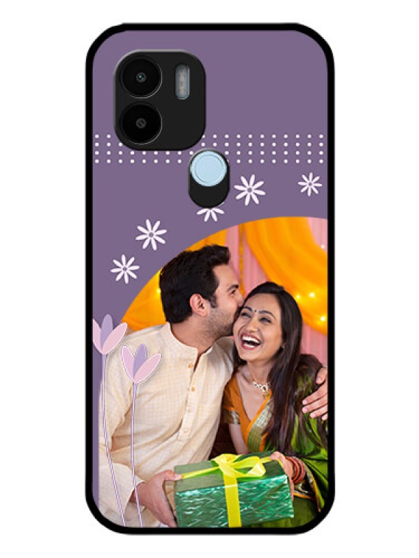 Custom Xiaomi Redmi A2 Plus Custom Glass Mobile Case - Lavender flowers design