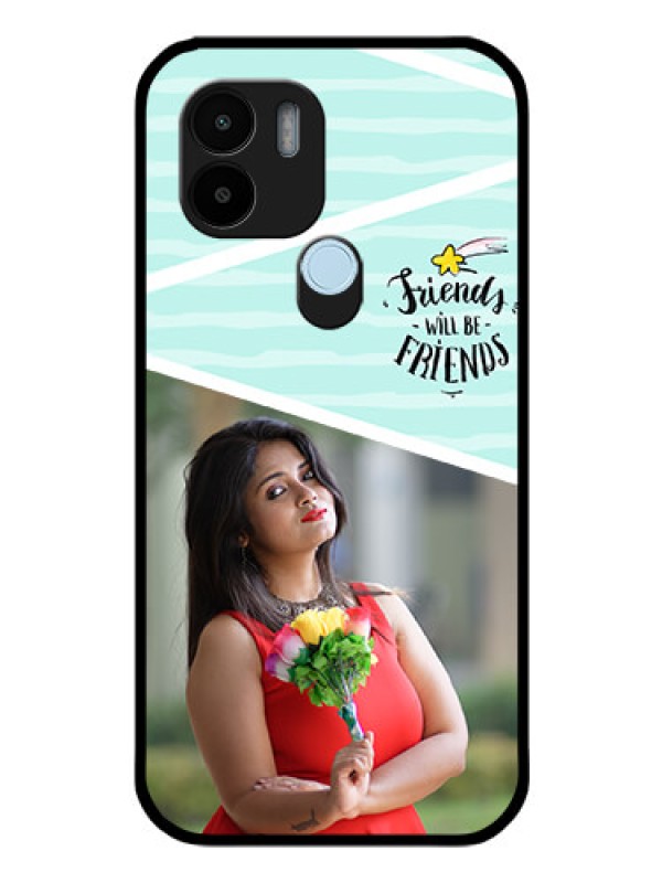 Custom Xiaomi Redmi A2 Plus Custom Glass Phone Case - Friends Picture Icon Design
