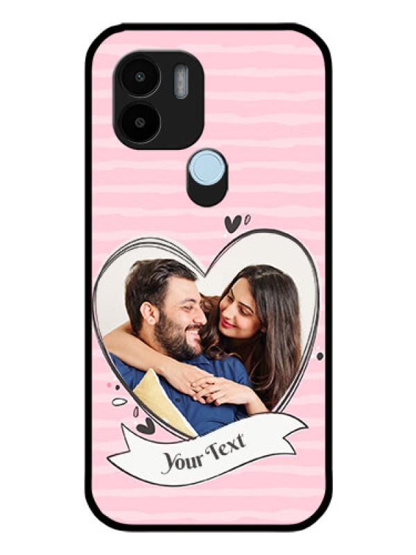 Custom Xiaomi Redmi A2 Plus Custom Glass Phone Case - Vintage Heart Design