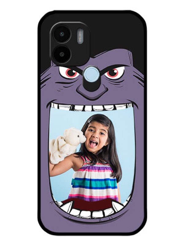 Custom Xiaomi Redmi A2 Plus Custom Glass Phone Case - Angry Monster Design