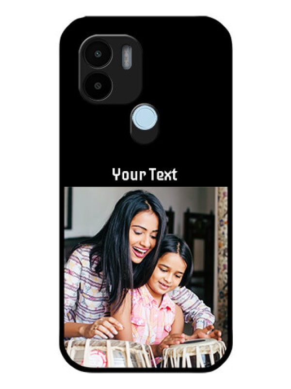 Custom Xiaomi Redmi A2 Plus Photo with Name on Glass Phone Case