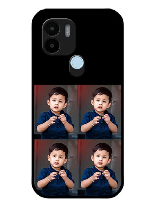 Custom Xiaomi Redmi A2 Plus 4 Image Holder on Glass Mobile Cover