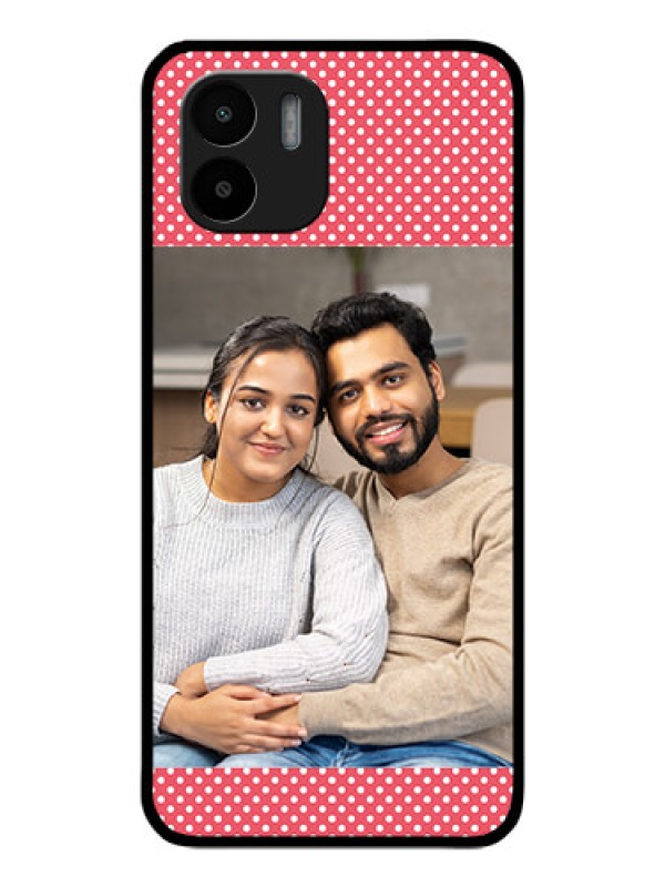 Custom Xiaomi Redmi A2 Custom Glass Phone Case - White Dotted Design