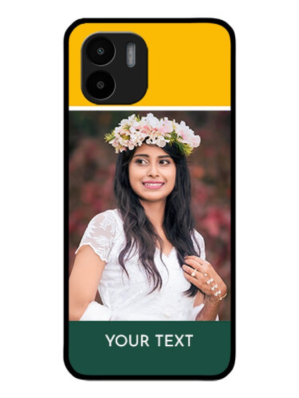 Custom Xiaomi Redmi A2 Photo Printing on Glass Case - Love You Design