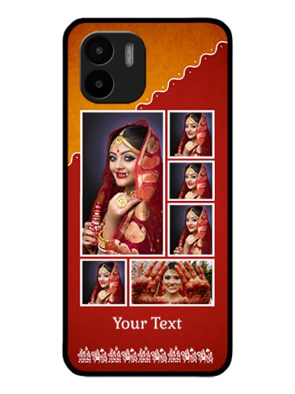 Custom Xiaomi Redmi A2 Personalized Glass Phone Case - Wedding Pic Upload Design