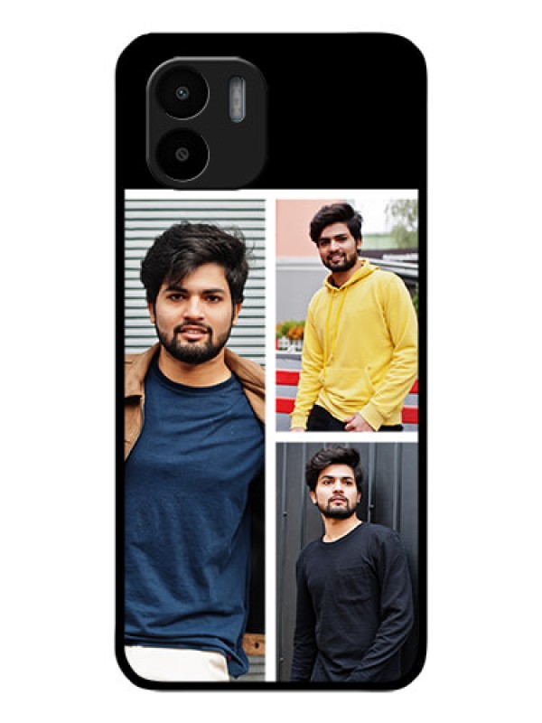 Custom Xiaomi Redmi A2 Photo Printing on Glass Case - Upload Multiple Picture Design