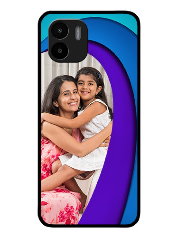Custom Xiaomi Redmi A2 Photo Printing on Glass Case - Simple Pattern Design