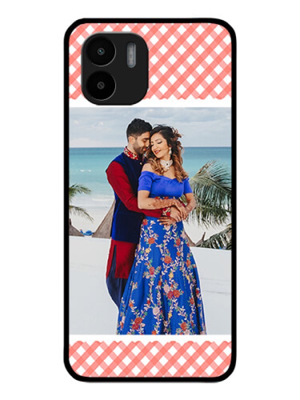Custom Xiaomi Redmi A2 Personalized Glass Phone Case - Pink Pattern Design