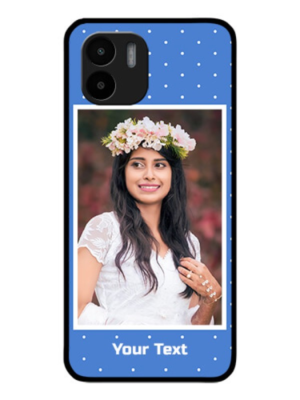 Custom Xiaomi Redmi A2 Photo Printing on Glass Case - Polka dots design