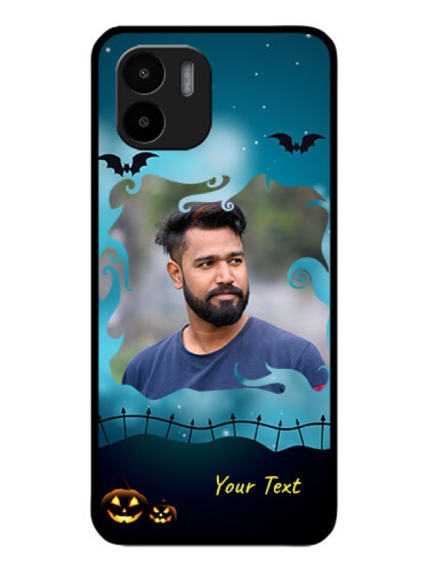 Custom Xiaomi Redmi A2 Custom Glass Phone Case - Halloween frame design
